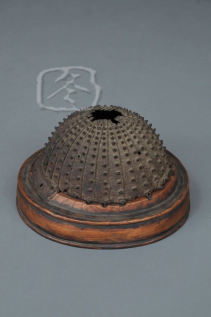 #HLM311 Mid-Kamakura Period Helmet Bowl, Converted For Use As An Incense Burner